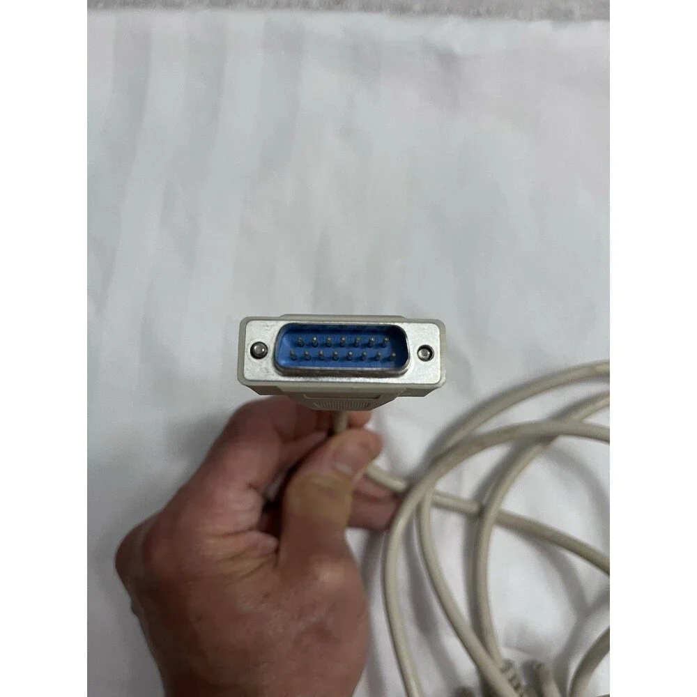 DB15 Male to DB15 Male Cable 15-Pin 2-Row Shielded Cord for Mac Monitor Video
